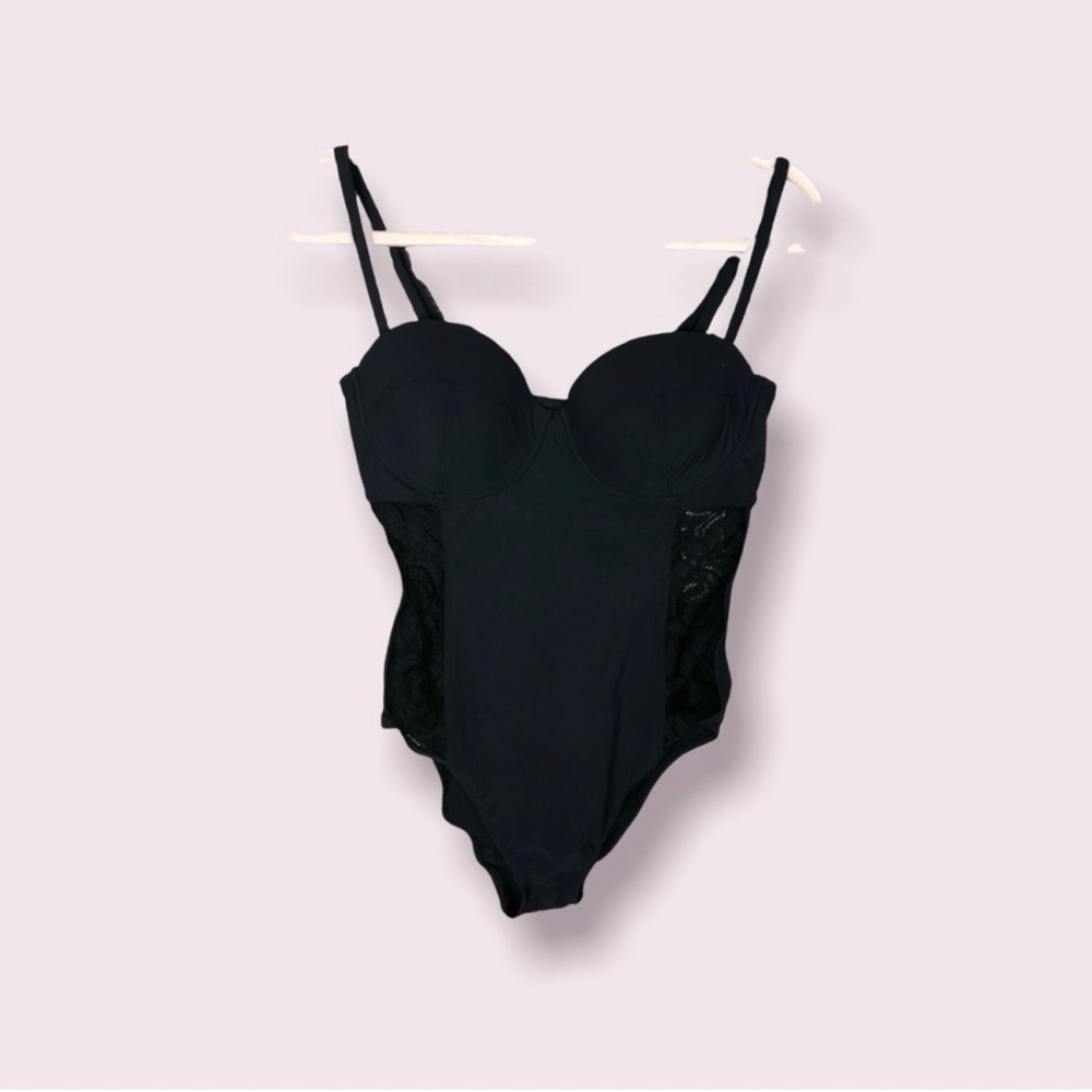 Amoressa black lace swimsuit
